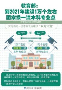 一流本科专业建设